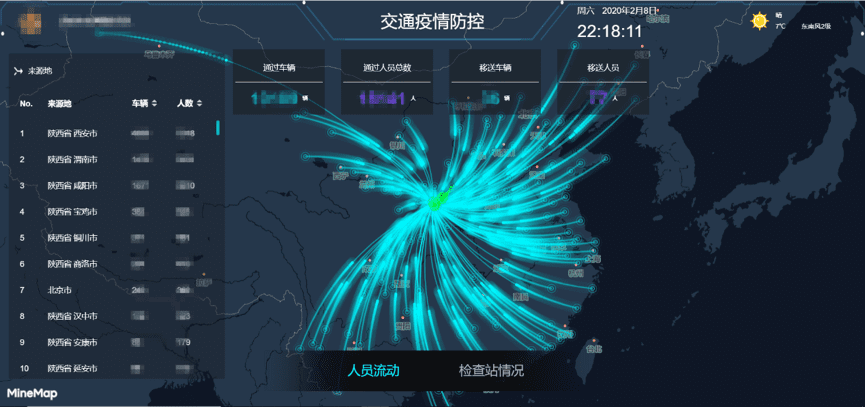 Abpay旗下世纪高通助力西安上线“交通疫情防控作战图”